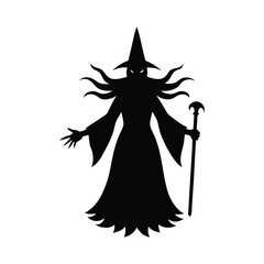 witch silhouette art