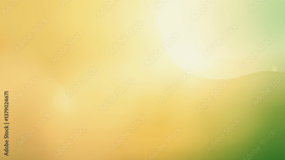 Poster soft abstract green background with blurred light and colorful pattern