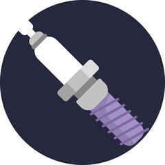 Spark Plug Icon – A small cylindrical device with an electrode, essential for igniting fuel in an internal combustion engine.