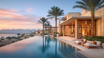 Luxury infinity pool home