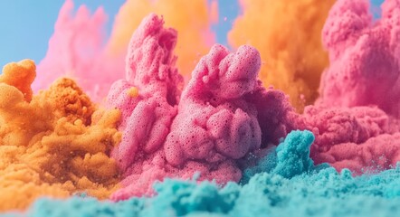 Colorful paint creates an abstract watercolor aquarelle blot