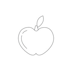 Gray Line art Fitness Vector Icons Minimalist Athletic apple