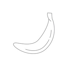 Gray Line art Fitness Vector Icons Minimalist Athletic banana 