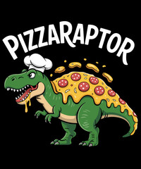 Pizza Dinosaur Fast Food Dino Funny Pizza