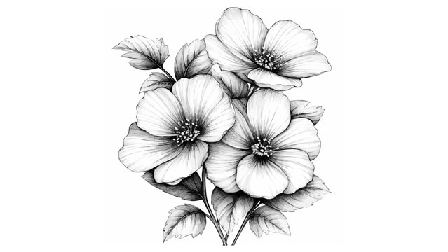 Gallery-Magic Flowers: Relaxing Coloring Pages for Adults and Teens" in Vintage Style