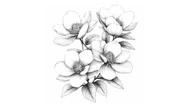 Gallery-Magic Flowers: Relaxing Coloring Pages for Adults and Teens" in Vintage Style