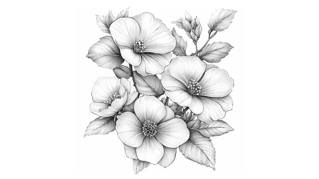 Gallery-Magic Flowers: Relaxing Coloring Pages for Adults and Teens" in Vintage Style