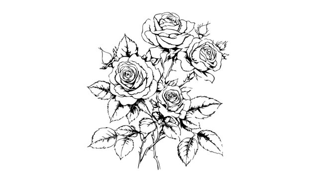 Gallery-Magic Flowers: Relaxing Coloring Pages for Adults and Teens" in Vintage Style