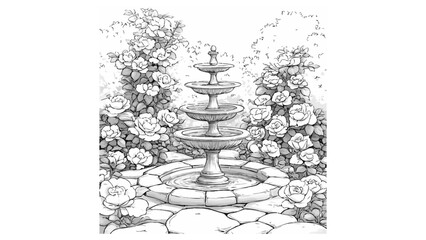 Gallery-Magic Flowers: Relaxing Coloring Pages for Adults and Teens" in Vintage Style