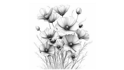 Gallery-Magic Flowers: Relaxing Coloring Pages for Adults and Teens" in Vintage Style