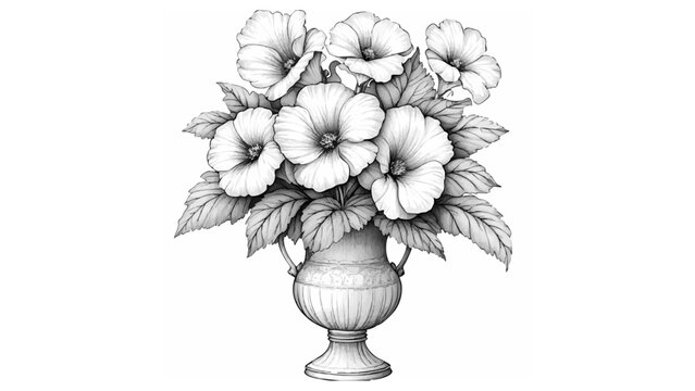 Gallery-Magic Flowers: Relaxing Coloring Pages for Adults and Teens" in Vintage Style