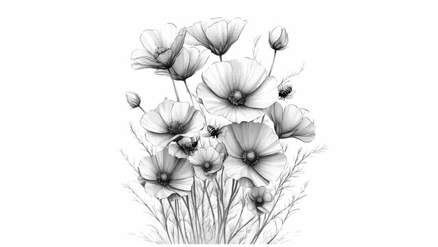 Gallery-Magic Flowers: Relaxing Coloring Pages for Adults and Teens" in Vintage Style