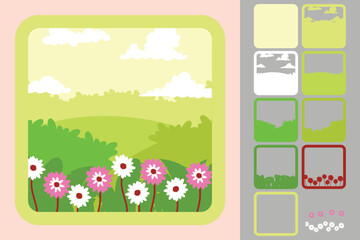 Fototapeta premium Flower multilayered 3d paper craft design for crafting