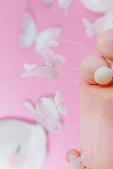 This Elegant Pink Cake adorned with beautiful Butterflies is more than just a dessert it is truly a Sweet Celebration that embodies charm and creativity. Perfect for birthdays and festive occasions