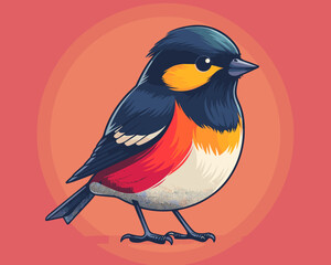 Obraz premium bird vector illustration