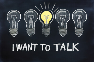 I want to talk  
