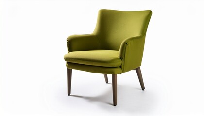 Fototapeta premium modern olive green chair isolated on a transparent background