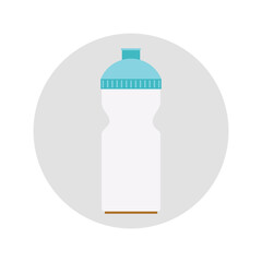Sport Retro Vector Illustration Minimalist Athletic bottle of water