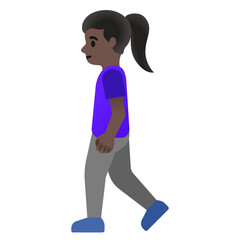 Woman Walking: Medium-Dark Skin Tone
