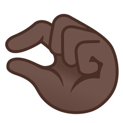 Pinching Hand: Dark Skin Tone
