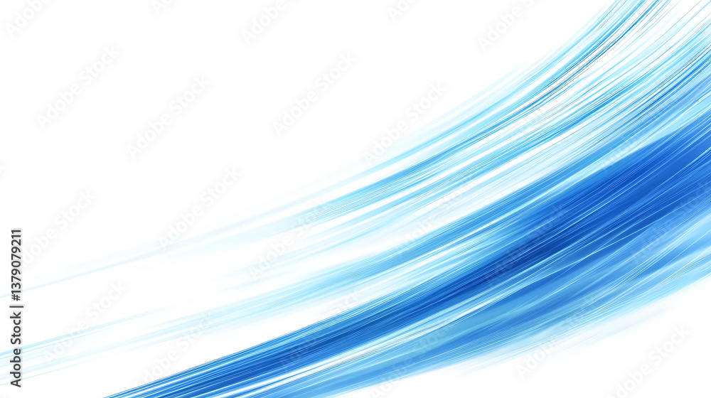 Poster abstract blue diamond on digital background with polygonal light lines