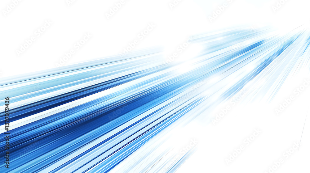 Aufkleber abstract blue diamond on digital background with polygonal light lines