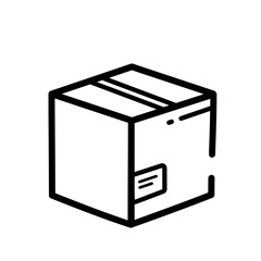 Box, packaging, delivery - simple vector icon