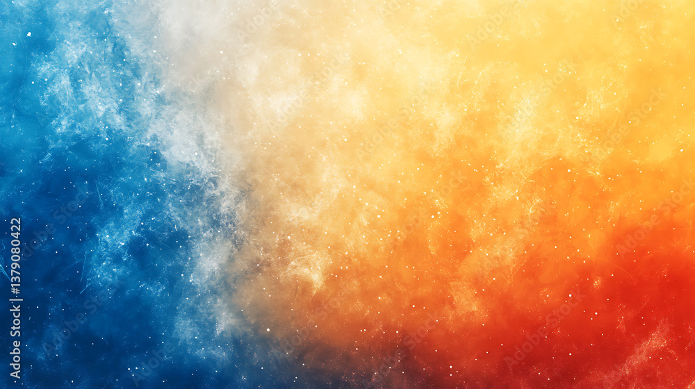Poster abstract color gradient background grainy orange blue yellow white noise texture backdrop