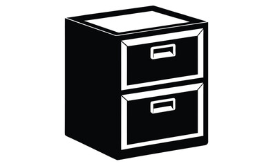 filing cabinet furniture silhouette