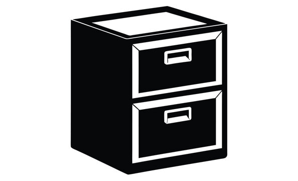 recommend clip art: filing cabinet furniture silhouette