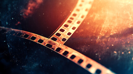 Naklejka premium Abstract film texture background with grain, dust and light leak on old retro filter effect