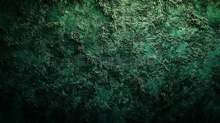 Obraz premium Deep green grainy texture with a subtle organic feel.