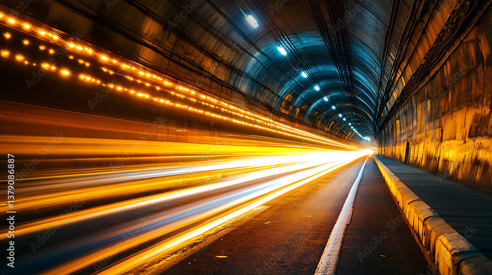 Poster Abstract long exposure dynamic speed light trails background
