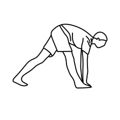 yoga pose zen yogi holistic medicine outline png 