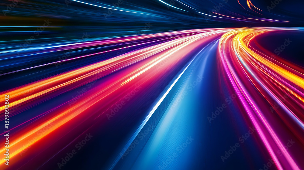 Aufkleber abstract speed motion on the road high speed background