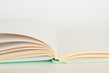 Copybook Mockup, Notebook on Office Desk with Copy Space for Text, Moleskin Template