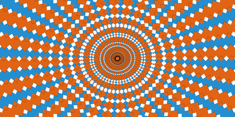 Abstract comic background illustration Vector pop art colorful rays background. Green and orange Sunburst Banner orange sunburst background