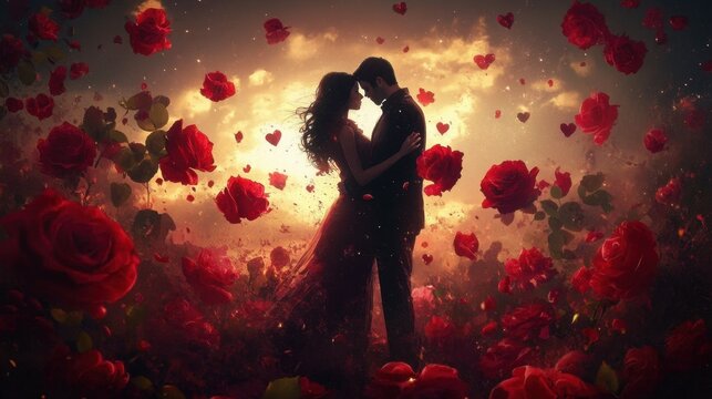 Escenas rom&Atilde;&iexcl;nticas para el 14 de febrero o valentine's day