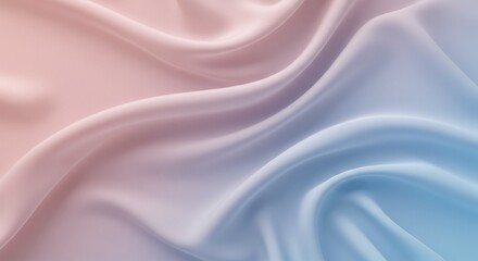 Obraz premium Smooth pink silk satin fabric with a soft, flowing wave creates a luxurious and elegant textile backdrop