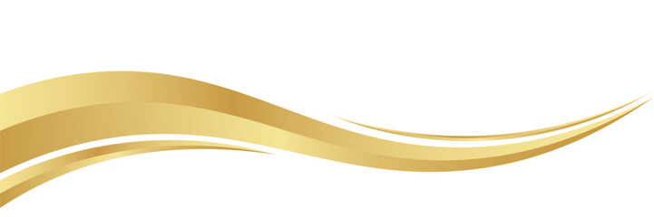 gold wave curve, golden wave corner shape for element, stripes ribbon golden graphic, striped gold. eps 10