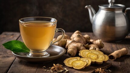 Tea with ginger