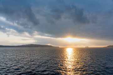 Golden Sunset Over Serene Ocean