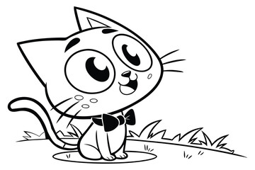 cat  cartoon illustration