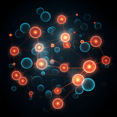 abstract background with colorful bubbles