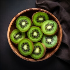kiwi fruit on a plate