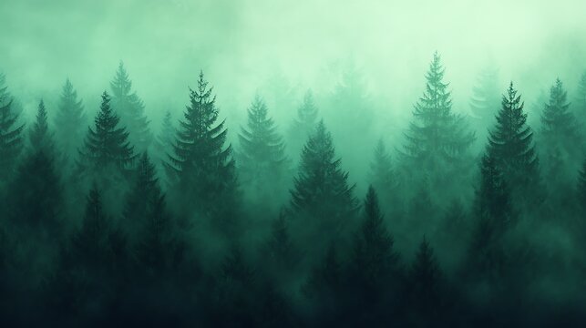 Rich emerald green fading into deep forest hues with a smooth blend.