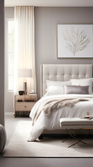 interior of bedroom with bed