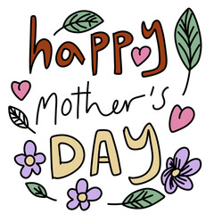 Happy Mother’s Day sticker design png 