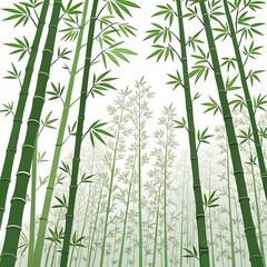 Serene Bamboo Forest Vector 