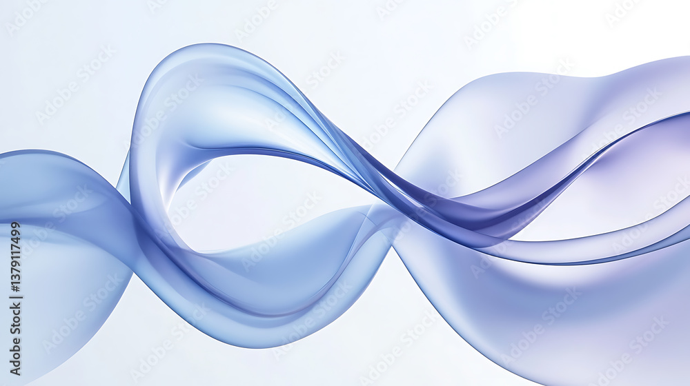 Poster blue swirls in the form of a funnel on a dark background 3d illustration